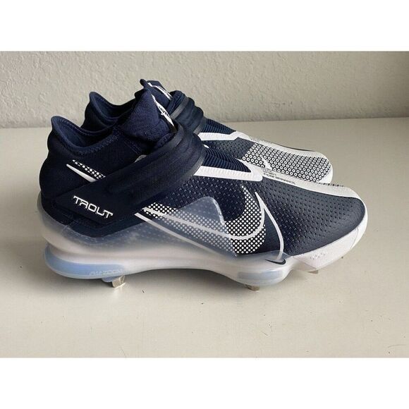 Mens Sz 14 Nike Force Zoom Mike Trout 7 Baseball Cleats CI3134-403 Blue White - Picture 4 of 11